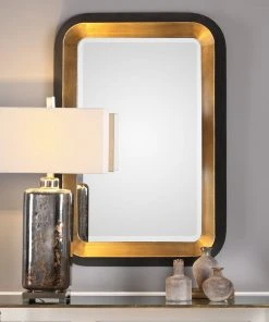 DECOR Uttermost Niva Metallic Gold Wall Mirror