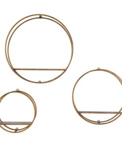 Uttermost Ellison Drum Cage Shelves S/3 DECOR