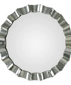 Uttermost Sabino Scalloped Round Mirror