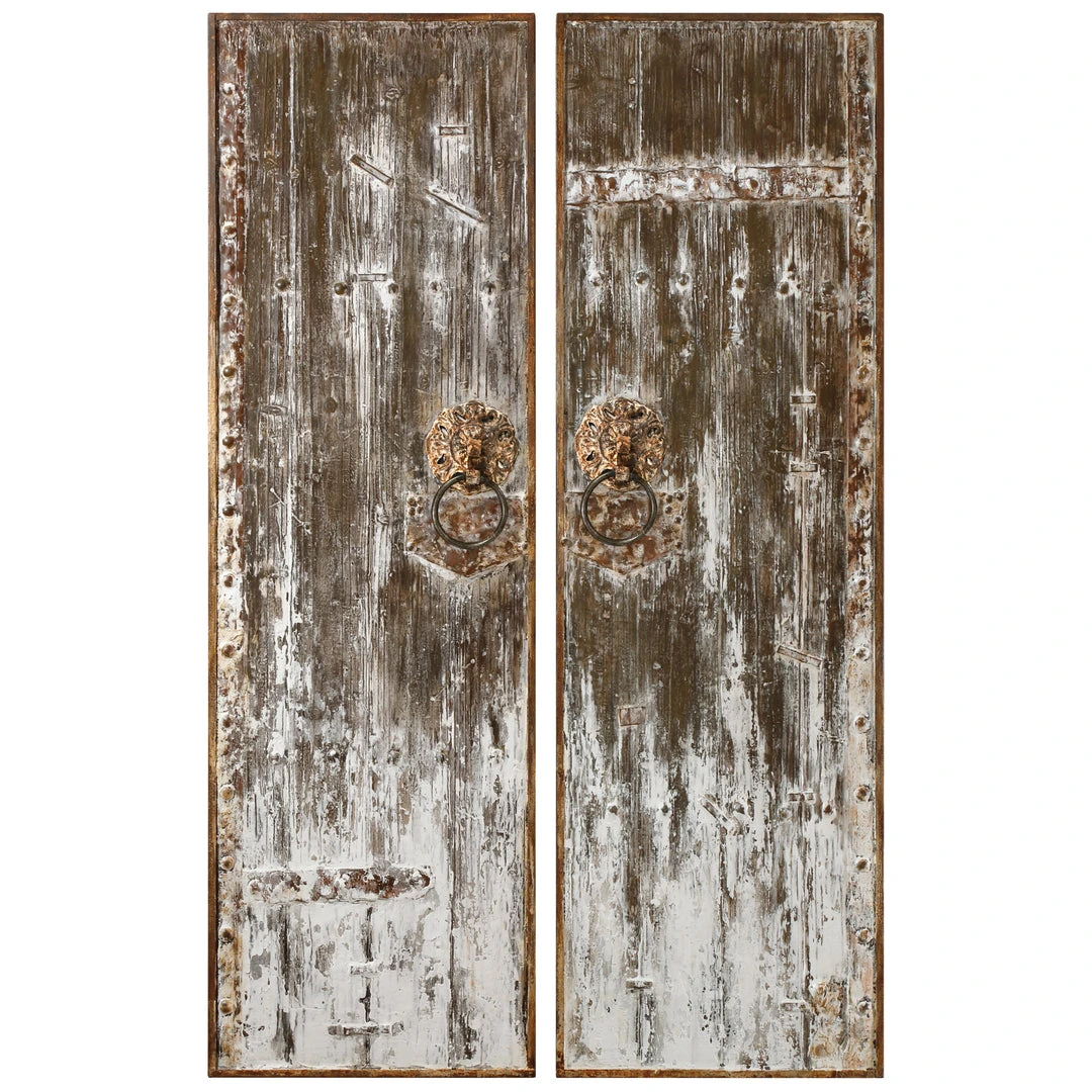DECOR Uttermost Giles Aged Wood Wall Art, S/2 3 DECOR Uttermost Giles Aged Wood Wall Art, S/2