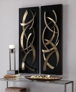 Uttermost Brushstrokes Metal Wall Art, S/2