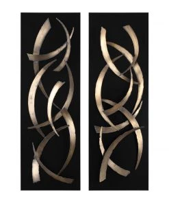 Uttermost Brushstrokes Metal Wall Art, S/2