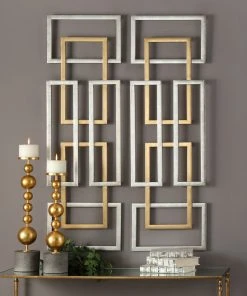 DECOR Uttermost Aerin Geometric Wall Art, S/2