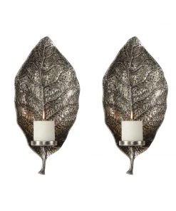 All Lighting Uttermost Zelkova Leaf Wall Sconces S/2