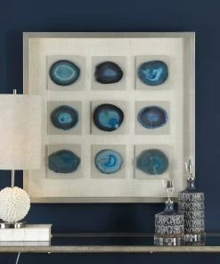 Uttermost Cerulean Blue Stone Shadow Box