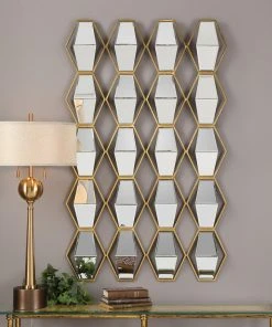 DECOR Uttermost Jillian Mirrored Wall Art