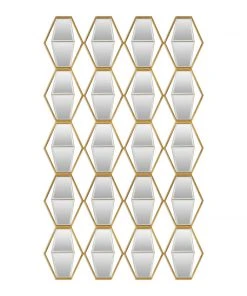 DECOR Uttermost Jillian Mirrored Wall Art