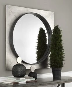 Uttermost Solomon Metallic Silver Mirror DECOR