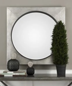 Uttermost Solomon Metallic Silver Mirror DECOR