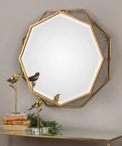 Uttermost Mekhi Antiqued Gold Mirror