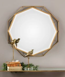 Uttermost Mekhi Antiqued Gold Mirror