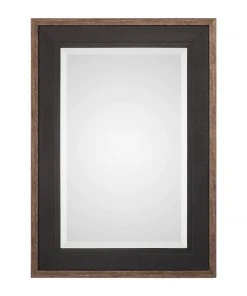 Uttermost Staveley Rustic Black Mirror DECOR