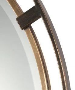 Uttermost Carrizo Bronze Round Mirror DECOR