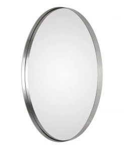 Uttermost Pursley Brushed Nickel Oval Mirror DECOR 8 Uttermost Pursley Brushed Nickel Oval Mirror DECOR