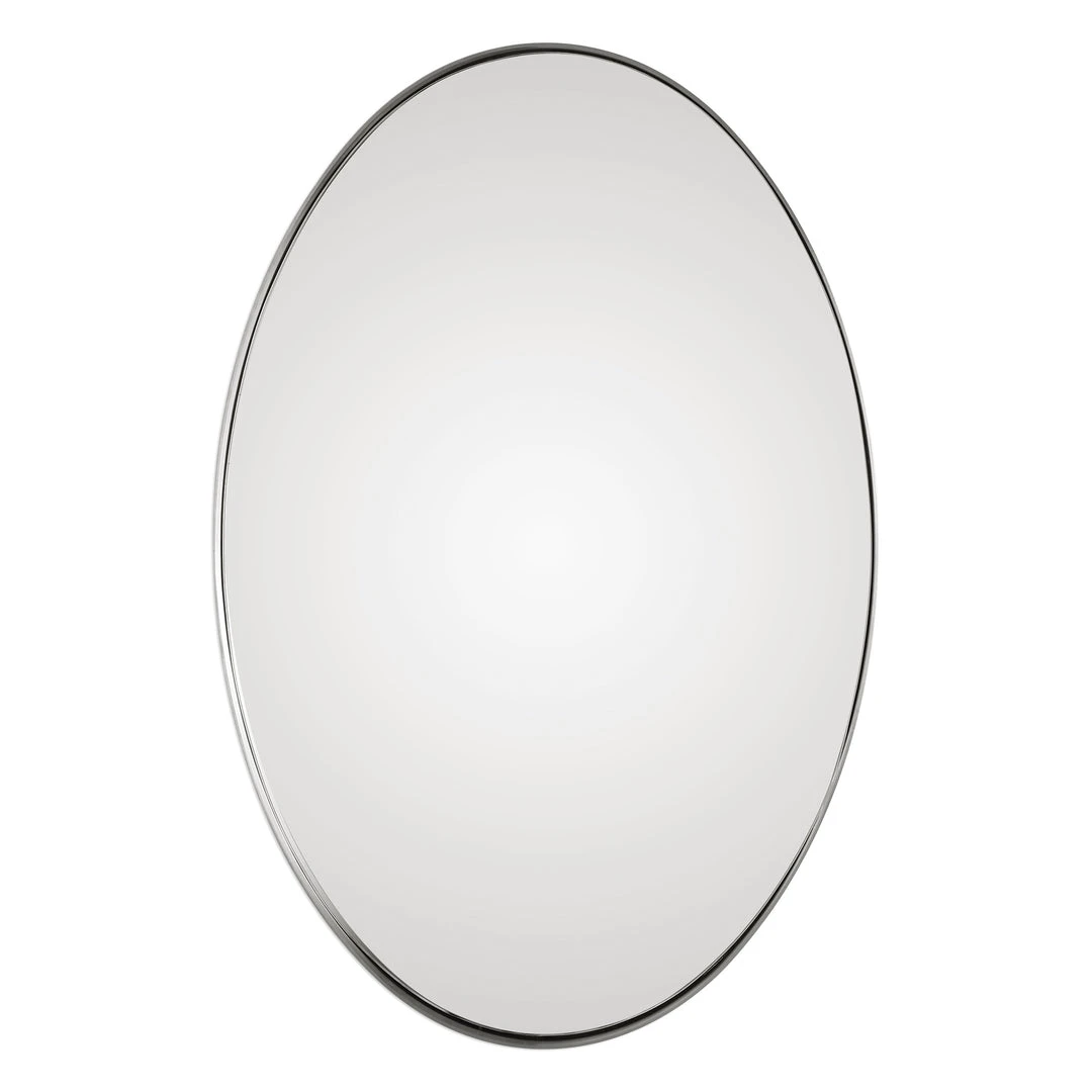 Uttermost Pursley Brushed Nickel Oval Mirror DECOR 3 Uttermost Pursley Brushed Nickel Oval Mirror DECOR