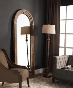 DECOR Uttermost Vasari Wooden Arch Mirror