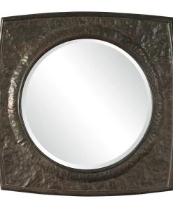 Uttermost Hadeon Hammered Iron Mirror DECOR