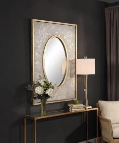 DECOR Uttermost Gabbriel Aged Oval Mirror