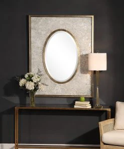 DECOR Uttermost Gabbriel Aged Oval Mirror