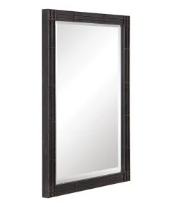 DECOR Uttermost Gower Aged Black Vanity Mirror