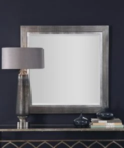 Uttermost Moore Silver Square Mirror DECOR