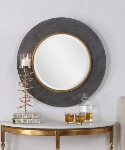 Uttermost Saul Round Mirror