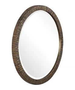DECOR Uttermost Wayde Gold Bark Round Mirror 9 DECOR Uttermost Wayde Gold Bark Round Mirror