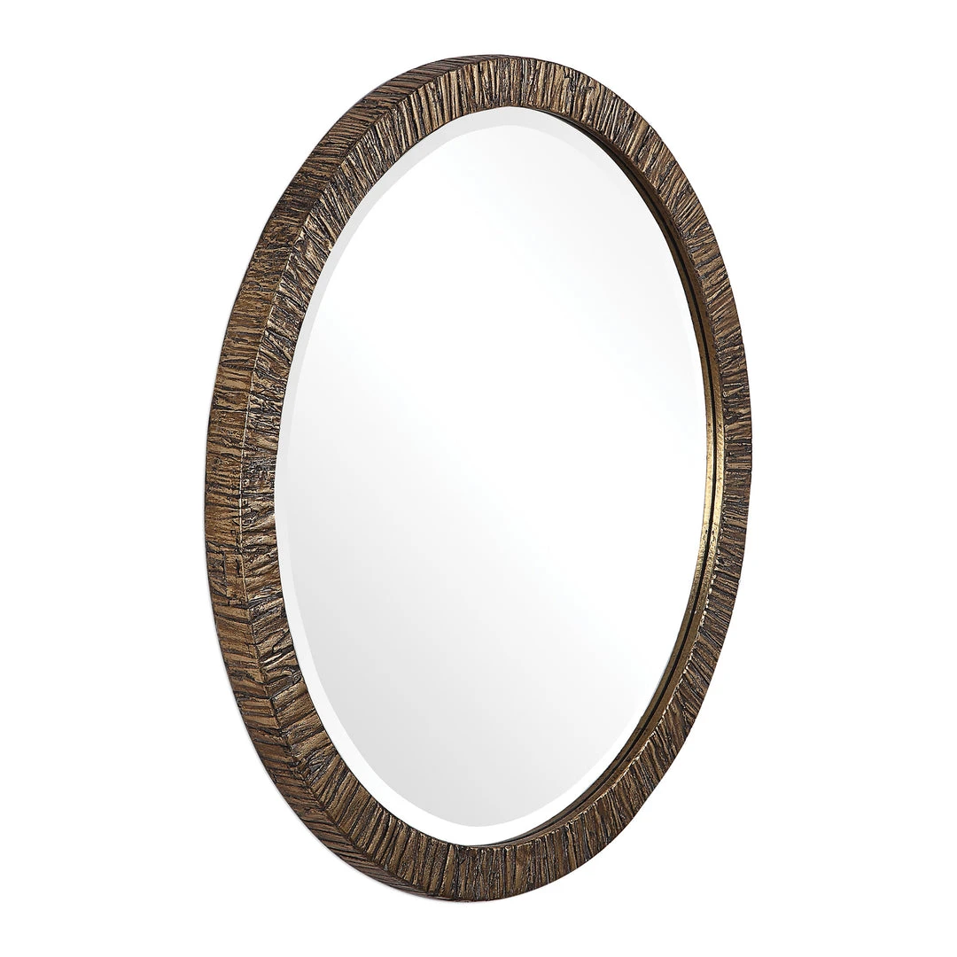 DECOR Uttermost Wayde Gold Bark Round Mirror 5 DECOR Uttermost Wayde Gold Bark Round Mirror