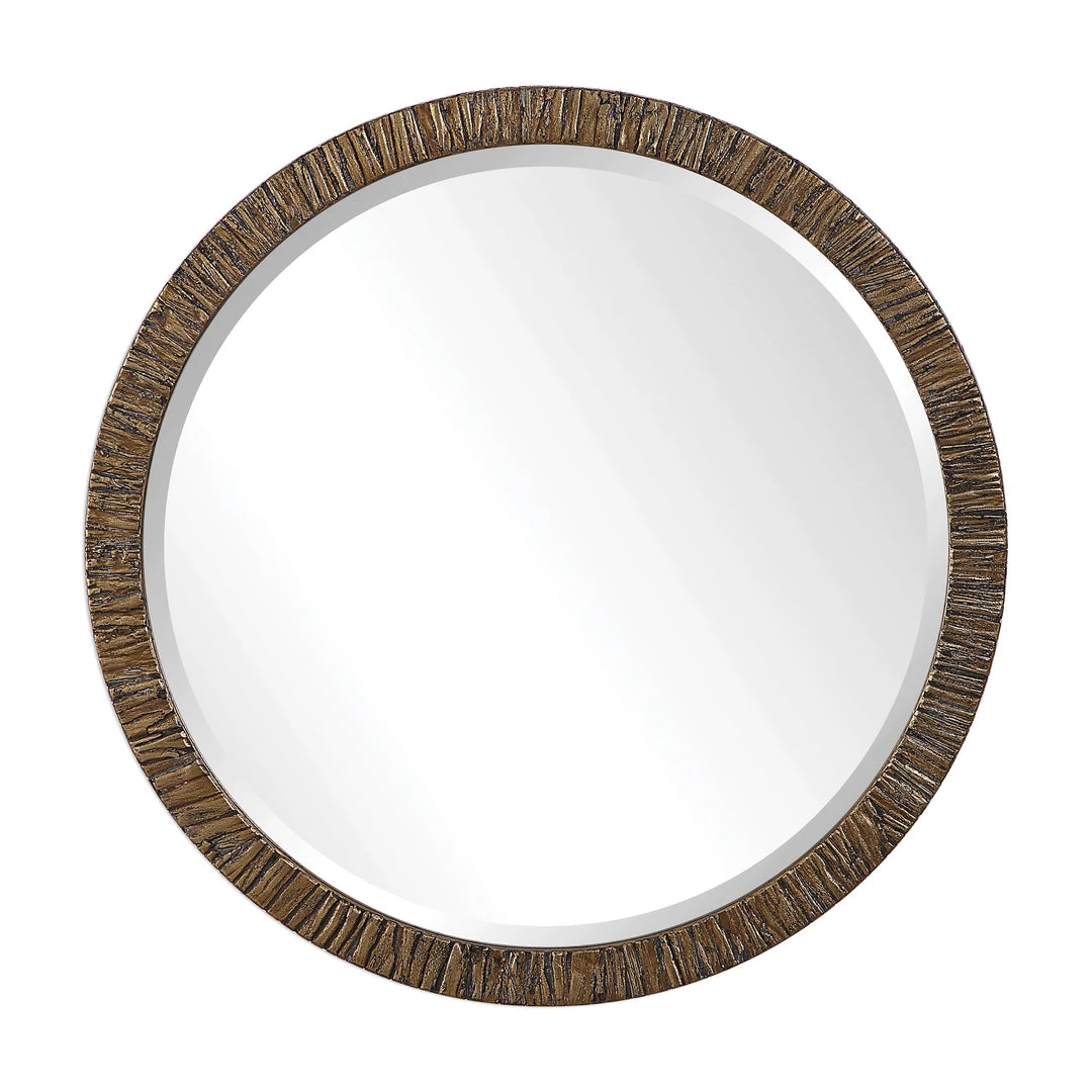 DECOR Uttermost Wayde Gold Bark Round Mirror 3 DECOR Uttermost Wayde Gold Bark Round Mirror