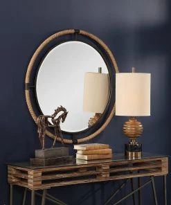 DECOR Uttermost Melville Coastal Round Mirror