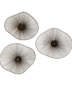 DECOR Uttermost Avarie Gold Metal Wall Art Set/3