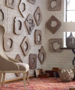 Uttermost Bahati Wood Wall Art, S/9