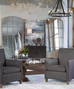 DECOR Uttermost Amiel Ivory Arched Mirror 11 DECOR Uttermost Amiel Ivory Arched Mirror