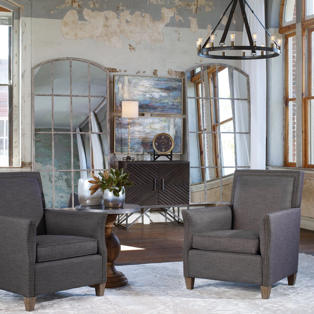 DECOR Uttermost Amiel Ivory Arched Mirror 5 DECOR Uttermost Amiel Ivory Arched Mirror