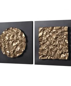 Uttermost Boaz Gold Wall Decor, Set/2