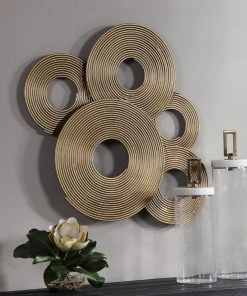 Uttermost Ahmet Gold Rings Wall Decor