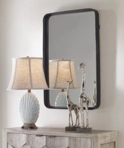 Uttermost Croften Black Vanity Mirror