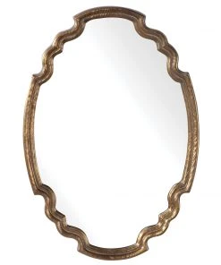 DECOR Uttermost Ariane Gold Oval Mirror