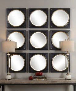 DECOR Uttermost Tobiah Modern Square Mirror