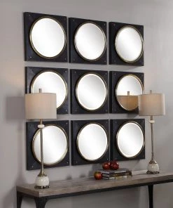 DECOR Uttermost Tobiah Modern Square Mirror