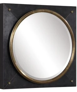DECOR Uttermost Tobiah Modern Square Mirror