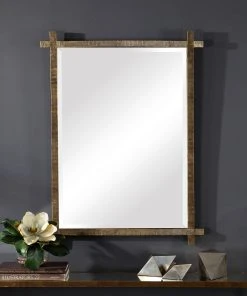 DECOR Uttermost Abanu Gold Vanity Mirror