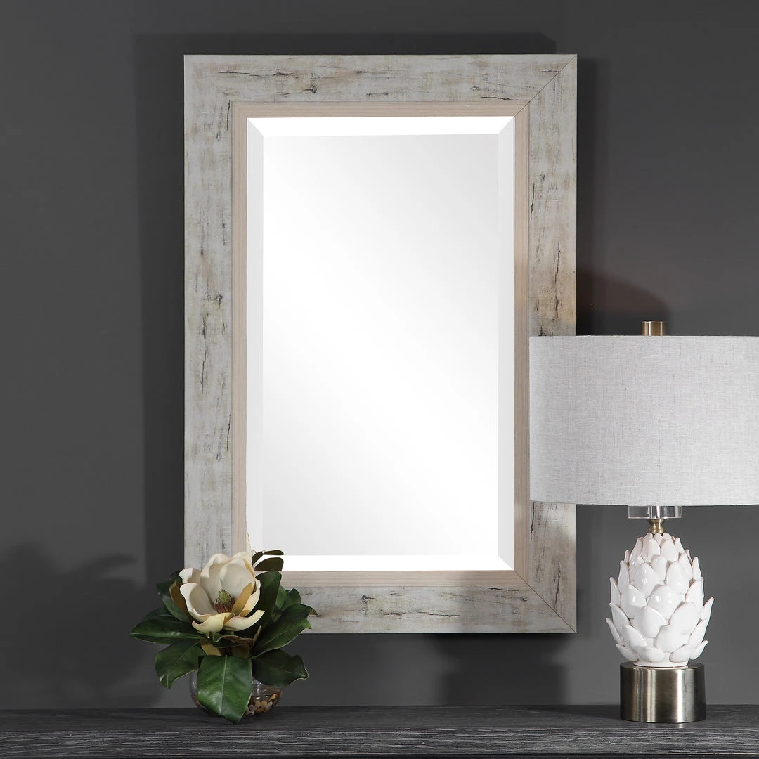 Uttermost Branbury Rustic Light Wood Mirror 4 Uttermost Branbury Rustic Light Wood Mirror