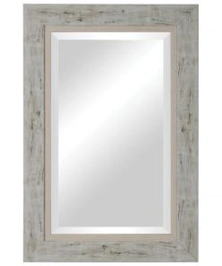 Uttermost Branbury Rustic Light Wood Mirror