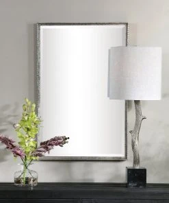 DECOR Uttermost Callan Silver Vanity Mirror 14 DECOR Uttermost Callan Silver Vanity Mirror