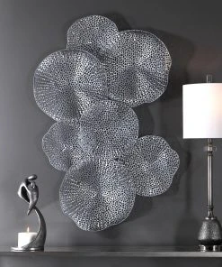 Uttermost Ripley Pewter Metal Wall Art DECOR