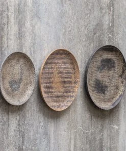 Uttermost Gaia Stone Plate Wall Decor S/3