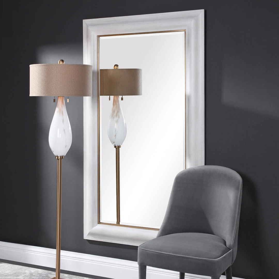 Uttermost Piper Large White Mirror DECOR 6 Uttermost Piper Large White Mirror DECOR