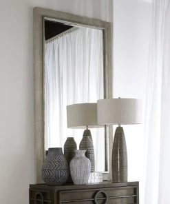 Uttermost Zigrino Oversized Gray Mirror