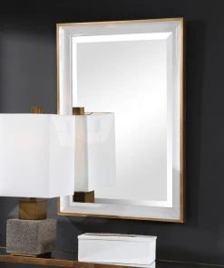 Uttermost Gema White Mirror